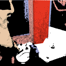 "PORQUERIA DE MUNDO" Ilustraciones para un relato de Bukowski.. Art Direction, and Traditional illustration project by Elena Rosa Gil - 05.12.2015