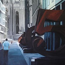 Robert Indiana en Corso Vittorio Emanuelle II (Milano). Acrílico sobre tabla. Un proyecto de Bellas Artes de Africa Torres - 12.05.2015