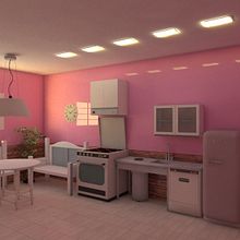 Diseño de cocina con la marca SMEG Ein Projekt aus dem Bereich 3D von Raquel Arauzo Puente - 13.05.2015