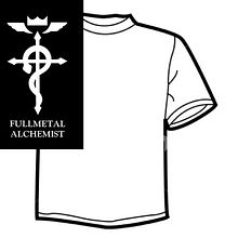 Diseño de Camisetas - Full Metal Alchemist Ein Projekt aus dem Bereich Grafikdesign und Siebdruck von Mireya Capitaine - 15.05.2015
