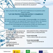 Cartel para taller de protección de datos. Un proyecto de Diseño gráfico de Beatriz Galiot - 18.04.2012