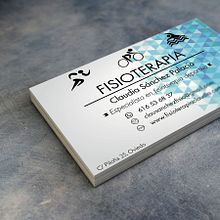 Tarjeta de visita, clínica de fisioterapia. Graphic Design project by Lucía Tamayo - 05.19.2015