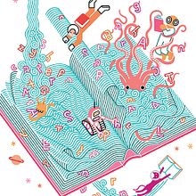 XVI Salón del Libro de Pontevedra. Un proyecto de Bellas Artes, Diseño, Diseño gráfico, Educación, Ilustración tradicional y Publicidad de Carlos Arrojo - 30.11.2014