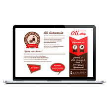 Web Ali Autoescola y aplicaciónes de imagen corporativa. Cop, writing, Art Direction, Design, Graphic Design, and Web Design project by María Vilariño - 05.22.2015