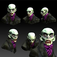 Mi Proyecto del curso Modelado de personajes en 3D: Nosferatu. 3D project by manuel espinosa quiros - 05.25.2015