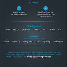 Full-stack Developer. Programming project by Lightsound Group - 09.05.2018