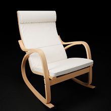 Silla ikea poang . Un proyecto de 3D, Diseño, Diseño de complementos, Diseño, creación de muebles					, Diseño de producto, Diseño gráfico, Marketing y Packaging de Marc Poncelas Antunez - 25.05.2015