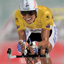 Ilustración de Miguel Indurain . % Sergio Moreno Merino tarafından hazırlanan Geleneksel illüstras, Ve on projesi - 05.25.2015