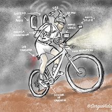 Postureo en el deporte - Vida y Bici. Ilustração tradicional projeto de Sergio Moreno Merino - 25.05.2015