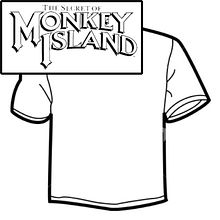 Diseño de Camisetas - Monkey Island Ein Projekt aus dem Bereich Grafikdesign und Siebdruck von Mireya Capitaine - 15.05.2015