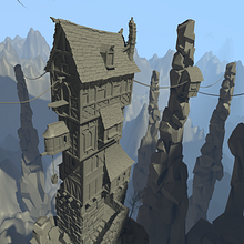 Cartoon House. 3D projeto de Mariano Fernández - 26.05.2015