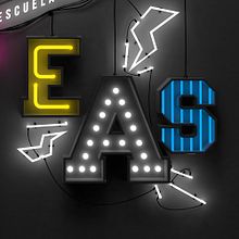 CARTEL MUESTRA E.A.S. en DA2. Un proyecto de 3D, Publicidad y Tipografía de Carlos Vidriales Sánchez - 26.05.2015