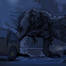 ILUSTRACION-jurassic park.. Fine Arts, Design, and Traditional illustration project by Camila Bernal - 09.17.2014