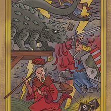 La Tarasca (Ilustración para "De Sirenas, Dragones y Fantasmas" - Varios autores, Ed. Aristas Martínez y El Verano del Cohete). Projekt z dziedziny Trad, c, jna ilustracja, Kreat, wność, Grafika ed, torska, Ilustracja c i frowa użytkownika Alberto Peral Alcón - 28.05.2015