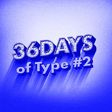 Blue series / 36 Days of type #2. Projekt z dziedziny  Kaligrafia,  Manager art, st, czn, Design, Projektowanie graficzne, Trad, c, jna ilustracja, T i pografia użytkownika Eduardo Dosuá - 31.05.2015
