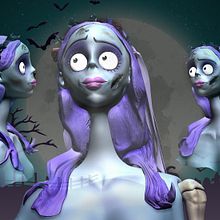 La novia cadáver de  Tim Burton. Un proyecto de 3D de Juana Blanco Pulido - 29.05.2015