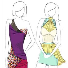A few fashion designs. Un proyecto de Diseño e Ilustración tradicional de Gloria Rivera - 01.03.2012