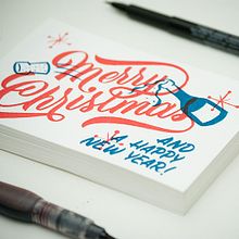 Christmas. Writing, Traditional illustration, T, and pograph project by Ales Santos - 06.01.2015