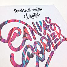 Red Bull Curates: Canvas Cooler . Ilustrație tradițională și Tipografie de Ales Santos - 06.01.2015