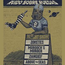 Cartelismo Ilustrado. Concierto Roller Derby Vigo.. Graphic Design project by Jaime Rodríguez Carnero - 06.11.2015