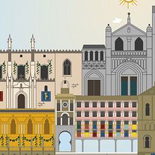 Portada revista AQUÍ. Graphic Design, and Traditional illustration project by Julio López - 06.03.2015