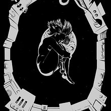Alone in space. Traditional illustration project by Julio López - 06.03.2015