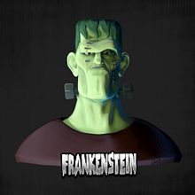 FRANKENSTEIN ZBRUSH CURSO. 3D, and Character Design project by Adrián Andújar - 06.08.2015