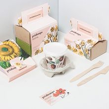 Printemps Take Away. Un projet de Br, ing et identité, Design graphique, Packaging, Direction artistique et Illustration traditionnelle de Eli García - 05.06.2015