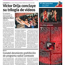 Diseños Columna VillisCaracasRock (Últimas Noticias) . Un projet de Design  de Marlon Brito - 05.06.2015