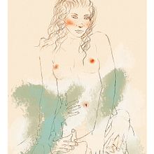 ilustración para la exposición de luis j.Higueras en uikú Ein Projekt aus dem Bereich Bildende Künste, Traditionelle Illustration und Malerei von patricia Aguado Zambrana - 05.06.2015