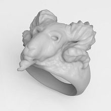 Goat Ring / Anillo. Un proyecto de 3D, Artesanía, Diseño, Diseño de jo, as y Diseño de producto de Diego García Carpintero - 07.06.2015