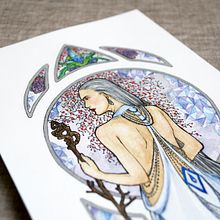 La Dame du Froid. Fine Arts, Design, and Traditional illustration project by Tamara Castro Laplaña - 06.07.2015