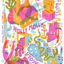 Grafik Salat. Traditional illustration project by Leonardo Konndeplus - 06.08.2015