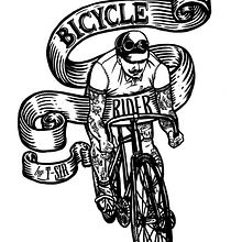 Bicycle Rider. Traditional illustration project by Óscar Postigo - 06.10.2015