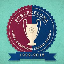 FCB CHAMPIONS LEAGUE 1992-2015. Un proyecto de Animación, Ilustración tradicional y Motion Graphics de Morad Abselam Lahsen - 14.06.2015