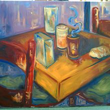 Historias de un café. Fine Arts project by Clara López Cantos - 06.13.2015