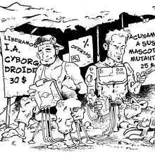 Ilustración para El Mundo es Atroz (fanzine de Ciencia-Ficción). Traditional illustration project by Alberto Peral Alcón - 06.15.2015