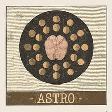 Astro. Design, Graphic Design, and Traditional illustration project by Cristina Sánchez - 06.16.2015