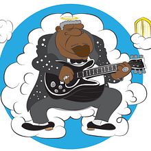 Tributo a BB King  . % Hugo Gallipoli tarafından hazırlanan Geleneksel illüstras, Ve on projesi - 06.16.2015