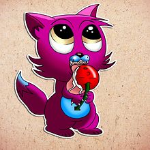 Felino cereza . % Hugo Gallipoli tarafından hazırlanan Geleneksel illüstras, Ve on projesi - 06.16.2015