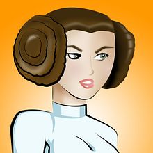 Princess Leia . % Hugo Gallipoli tarafından hazırlanan Geleneksel illüstras, Ve on projesi - 06.16.2015