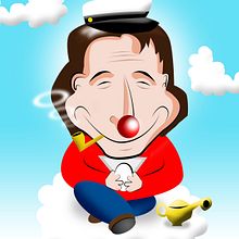 Tributo a Robin Williams . % Hugo Gallipoli tarafından hazırlanan Geleneksel illüstras, Ve on projesi - 06.16.2015