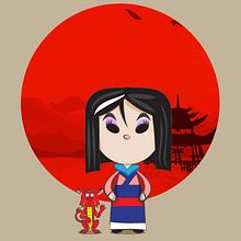 Mulan . % Hugo Gallipoli tarafından hazırlanan Geleneksel illüstras, Ve on projesi - 06.16.2015