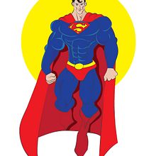 SUPERMAN . % Hugo Gallipoli tarafından hazırlanan Geleneksel illüstras, Ve on projesi - 06.16.2015