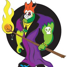 VOODOO WIZARD . % Hugo Gallipoli tarafından hazırlanan Geleneksel illüstras, Ve on projesi - 06.16.2015