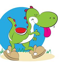 Nintendo Yoshi de MarioBros. Un proyecto de Ilustración tradicional de Hugo Gallipoli - 16.06.2015