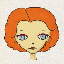 The Red Lady. Traditional illustration project by Diana Santoni - 06.16.2015