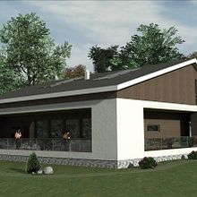 La casa unifamiliar . Un proyecto de 3D, Arquitectura, Arquitectura interior, Diseño, Diseño de iluminación y Diseño de interiores de Oksana Senko - 17.06.2015