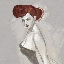 Warm Up, Pin up Girls.. Traditional illustration, and Painting project by Fende - 06.18.2015