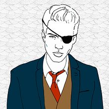 Piratas que visten de corbata. Ilustração tradicional projeto de María Bravo Guisado - 20.06.2015